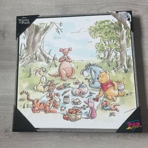 NWT Disney | Winnie the Pooh & Friends Picnic | Gallery Wrapped Canvas Decor